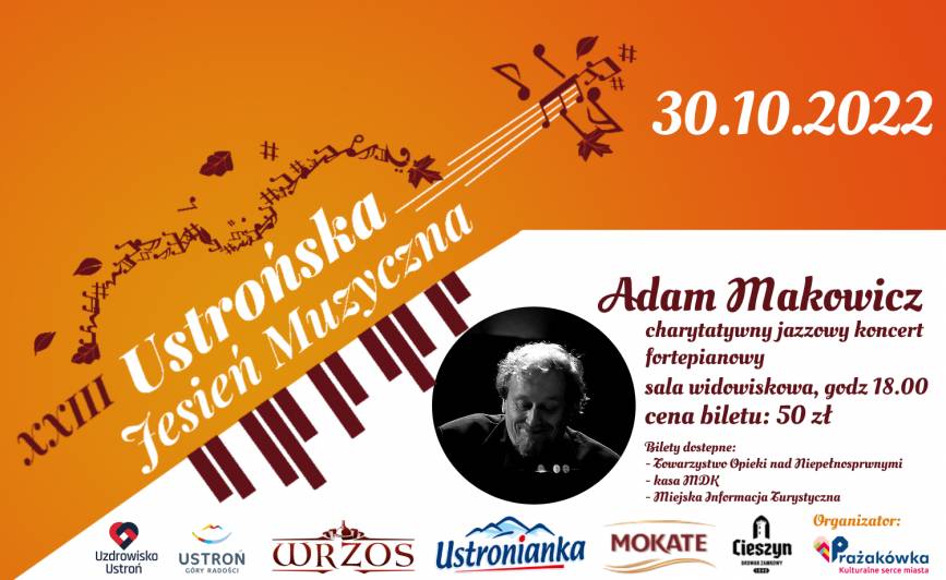 Charytatywny jazzowy koncert fortepianowy - Adam Makowicz
